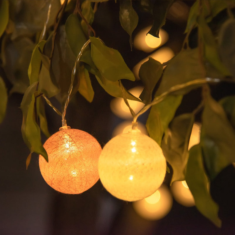 Orange deals globe lights