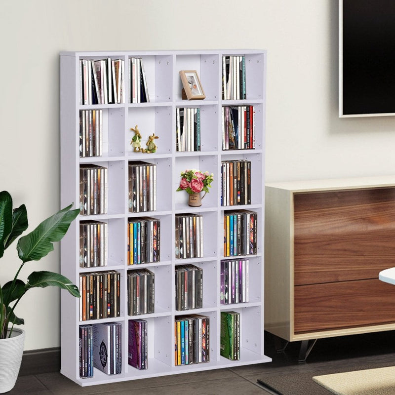 HOMCOM Shelves Rack Unit-White