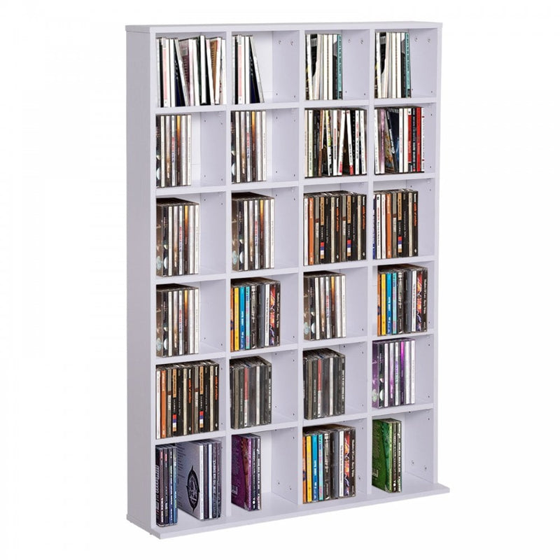 HOMCOM Shelves Rack Unit-White