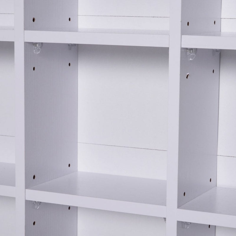 HOMCOM Shelves Rack Unit-White