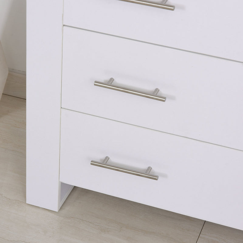 Particle Board 4-Drawer Bedroom Cabinet White