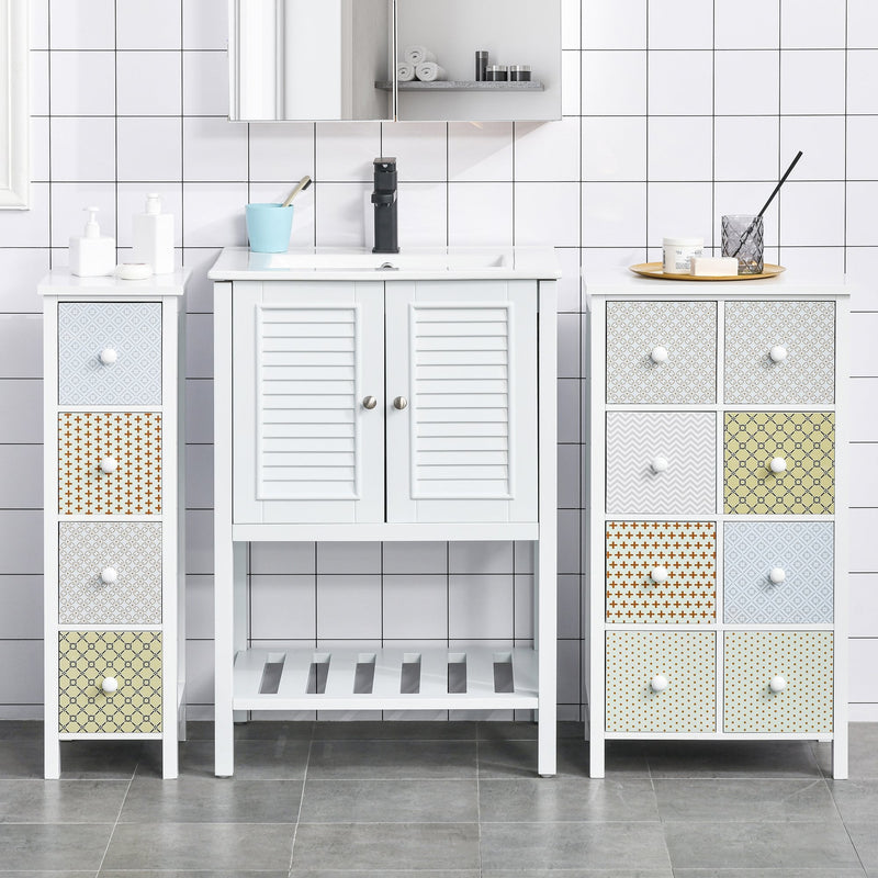 Chest of Drawers, 8 Drawer Dresser, Storage Organizer Unit for Bedroom, Bathroom Cabinet Bedroom Living Room