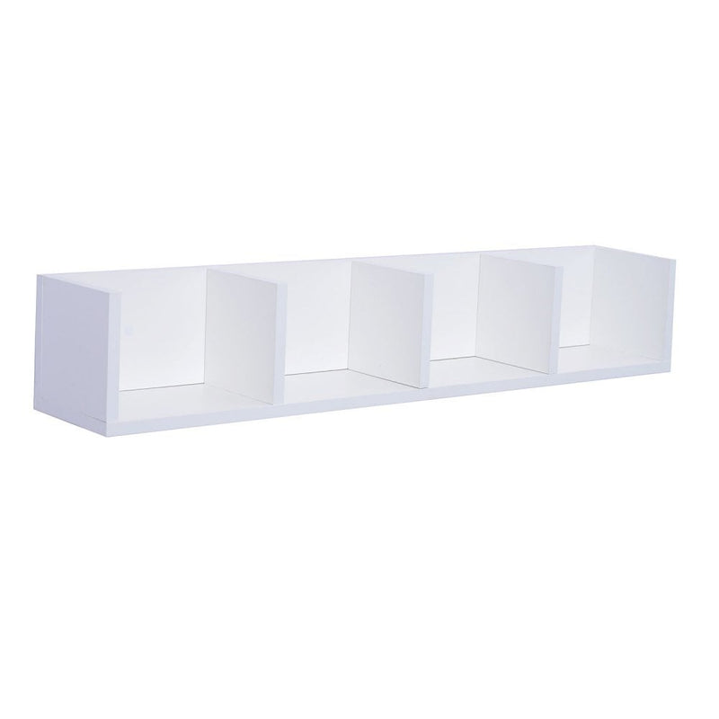 Multi-Media Wooden Shelf-White |