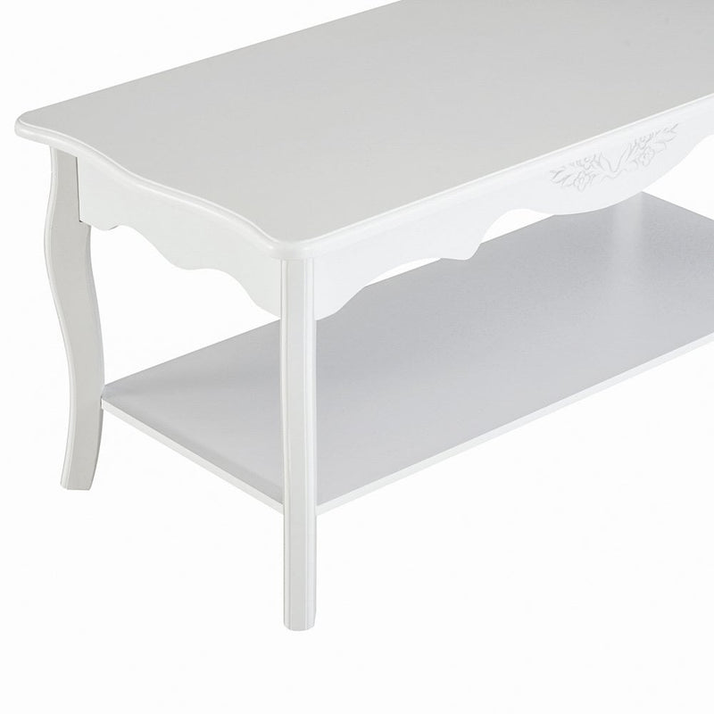 Coffee Table, 94Lx44Wx42H cm-White |