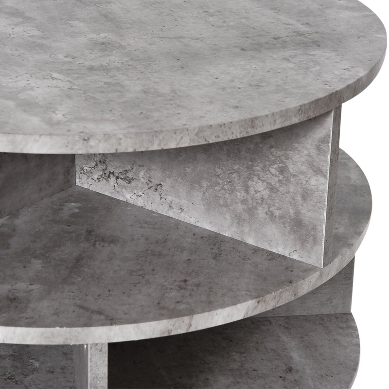 Coffee Table, 2-Tier, 60Wx39.5H cm-Cement Colour