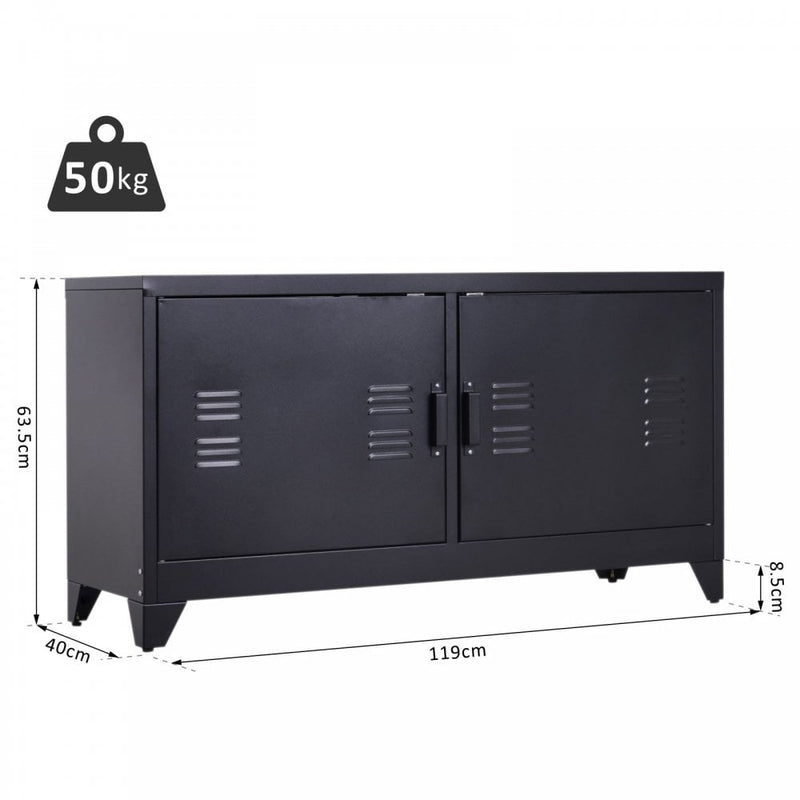 TV Stand, 119Wx40Dx63.5H cm-Black