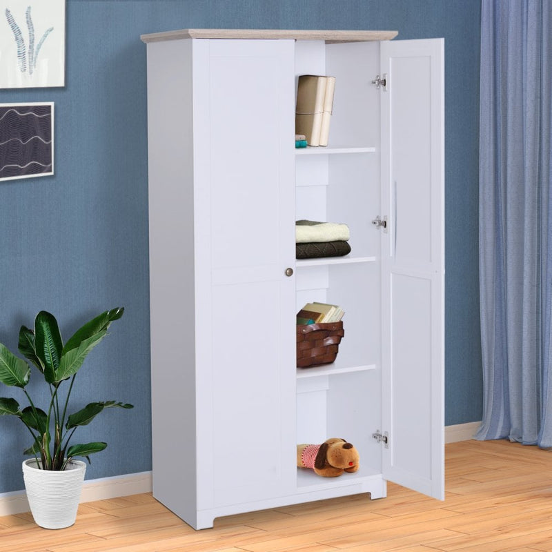 172cm Wooden Storage Cabinet Cupboard with 2 Doors