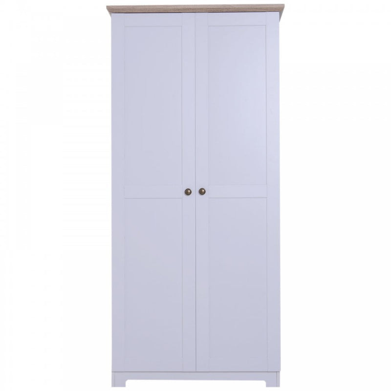 Cabinet With 2 Doors 4 Shelves-White