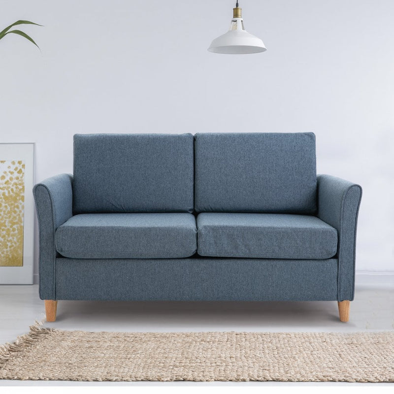 Pale blue sofa deals bed