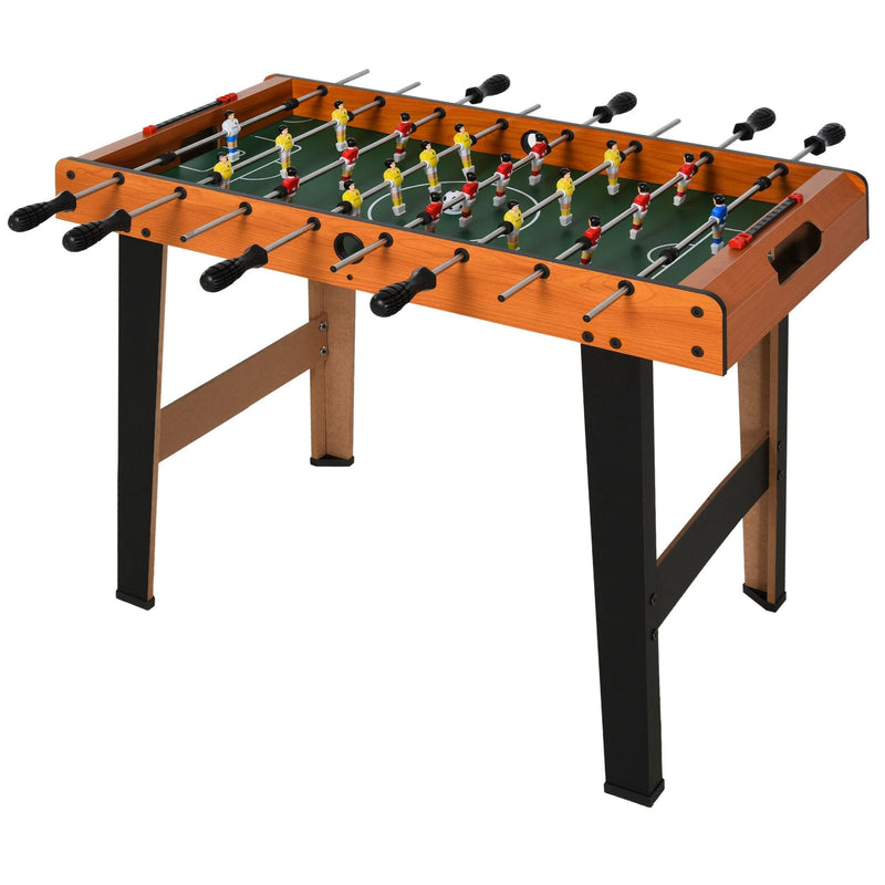 HOMCOM Soozier Foosball Table Heavy Duty  84.5cm for Arcades, Pub, Game Room, 8 Rods, 2 Balls Wooden Arcades Room Bar