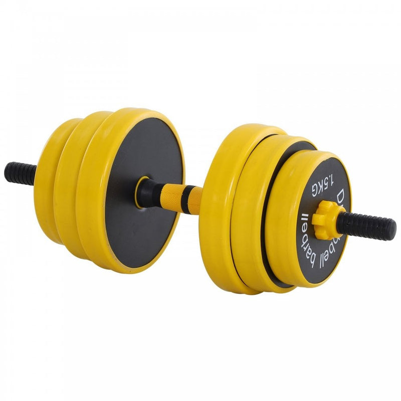 25KGS Dumbbell & Barbell  Adjustable Set Plate Bar Clamp Rod Home Gym Sports Area Exercise Ergonomic 25KG