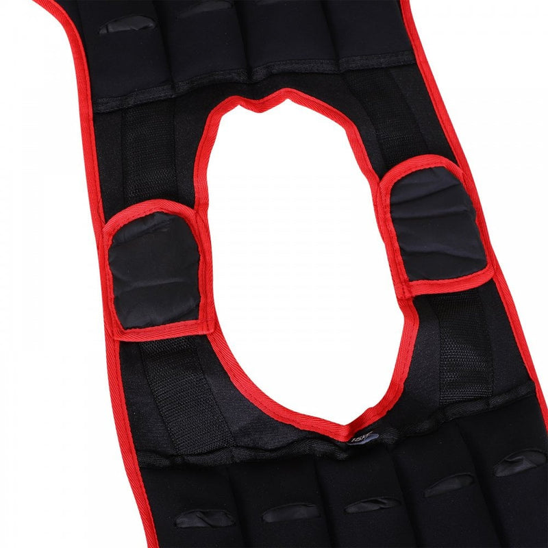 10kg Adjustable Exercise Workout Metal Sand Weight Vest Red