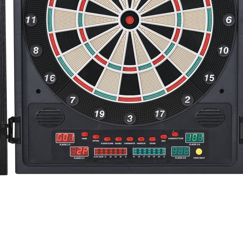 HOMCOM MDF LED Electronic Dartboard w/ 12 Darts