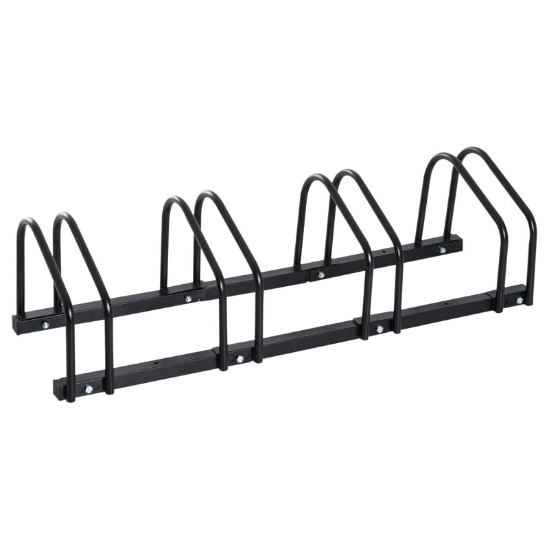 Bike Parking Rack, 95Lx33Wx27H cm, Steel-Black