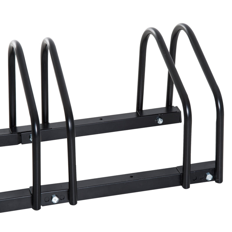 Bike Parking Rack, 95Lx33Wx27H cm, Steel-Black