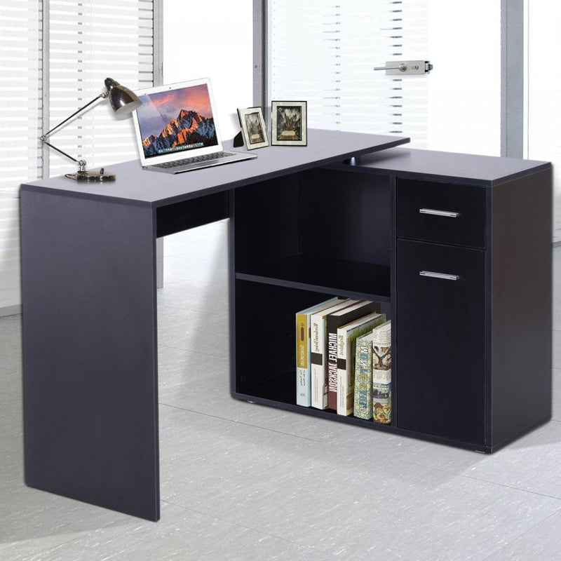 HOMCOM Corner Desk - Black