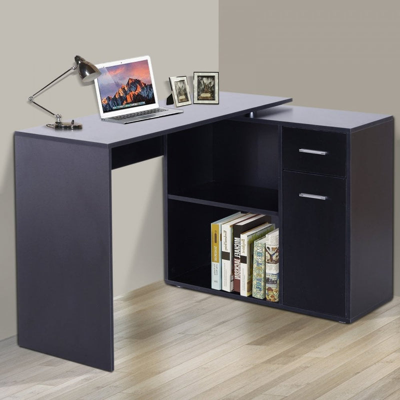 HOMCOM Corner Desk - Black