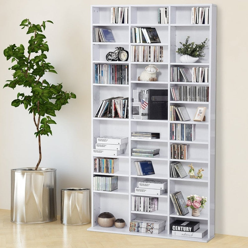 HOMCOM  Media Shelving Unit - White