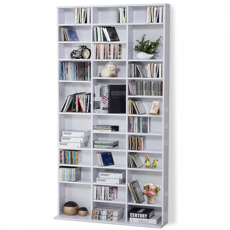 HOMCOM  Media Shelving Unit - White