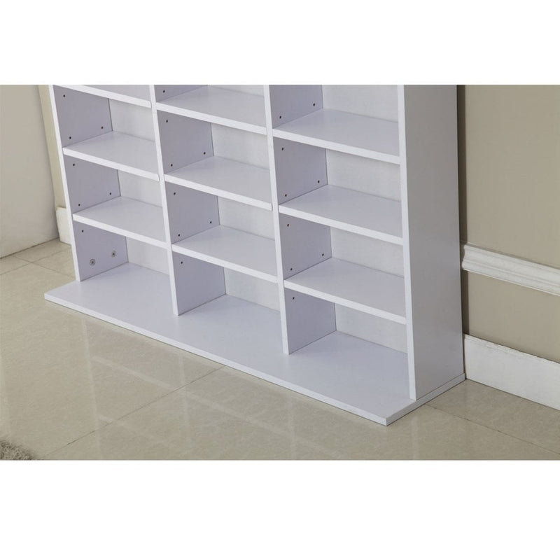 HOMCOM  Media Shelving Unit - White