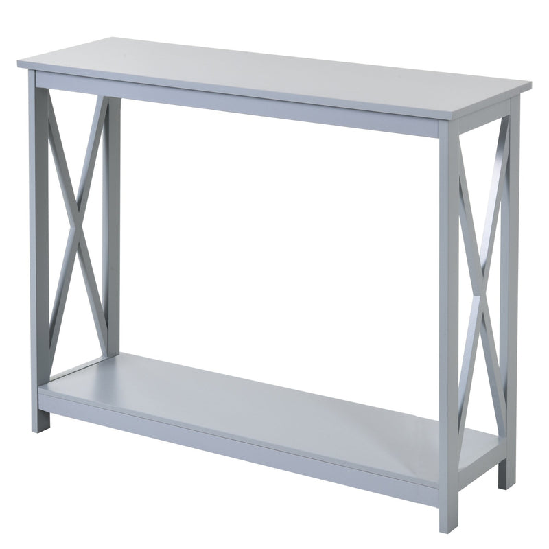 HOMCOM Console Table - Grey