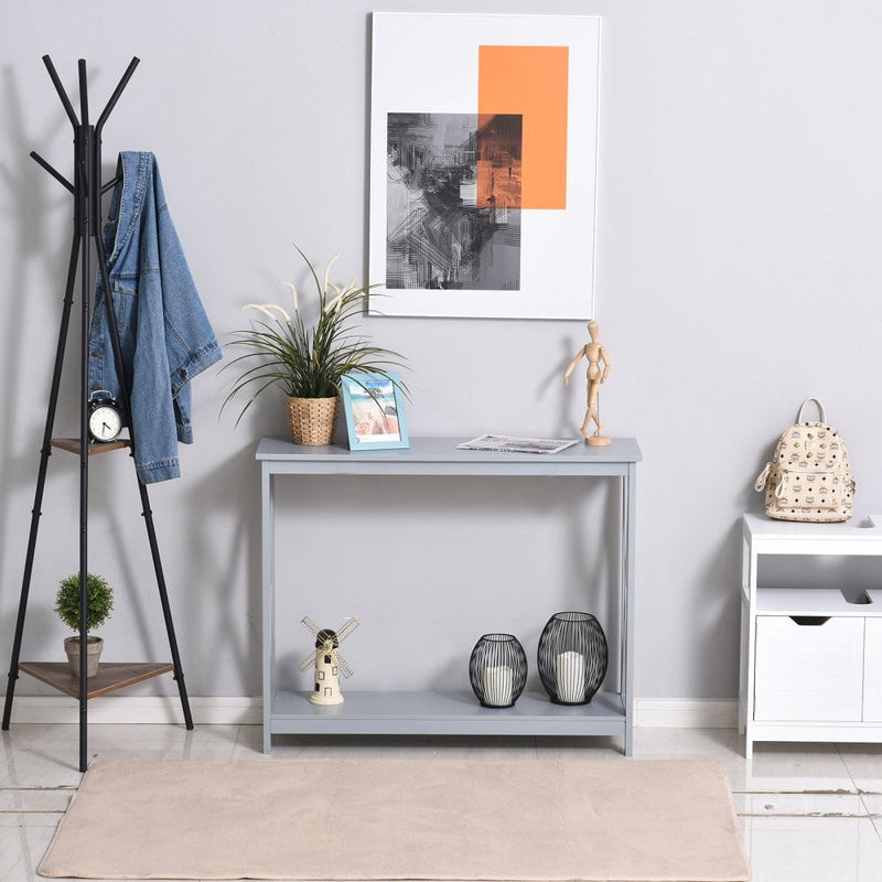 HOMCOM Console Table - Grey