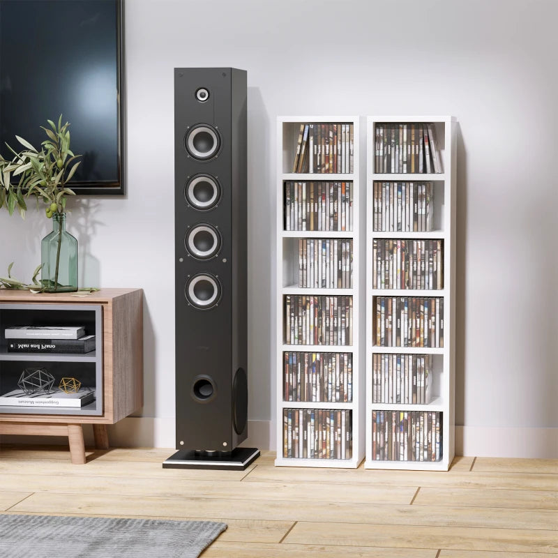 HOMCOM Shelf Tower Rack for CDs