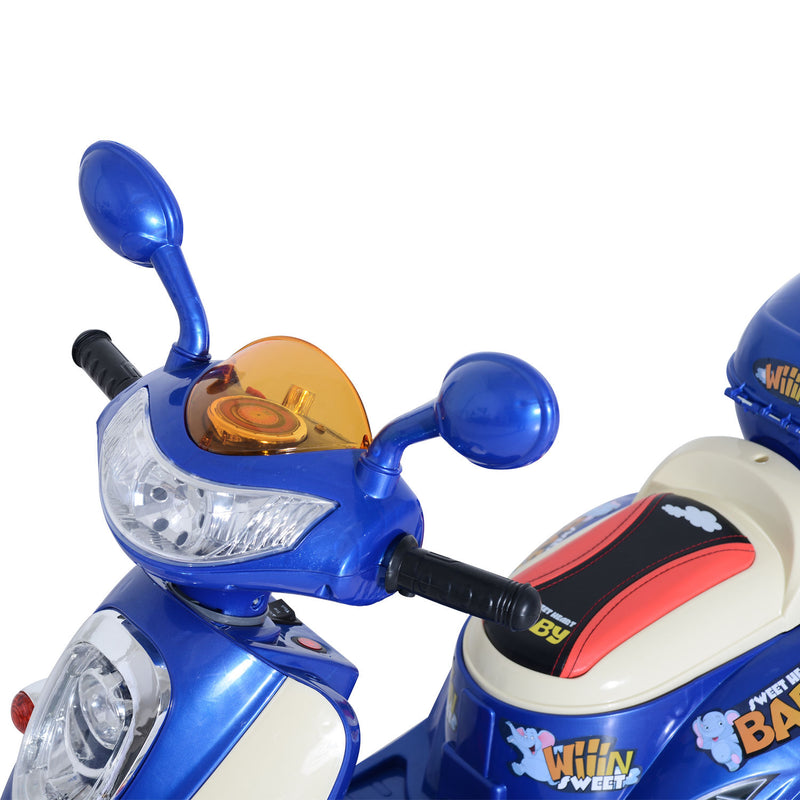 Electric Ride on Toy Tricycle Car - Blue