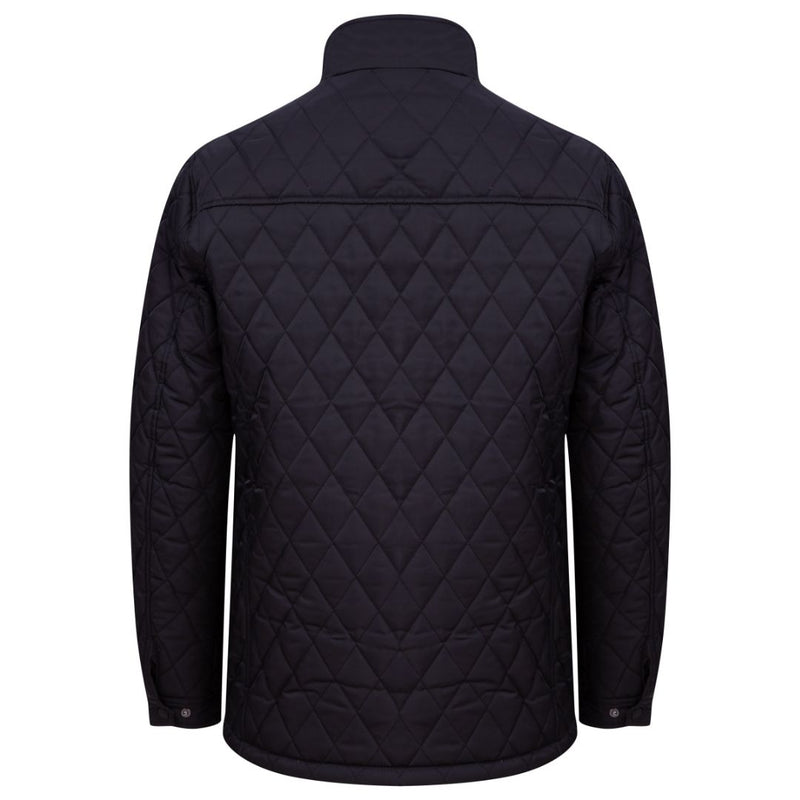 Men's Benfield Quilted Padded Jacket - Black - Sizes Small to XX Large