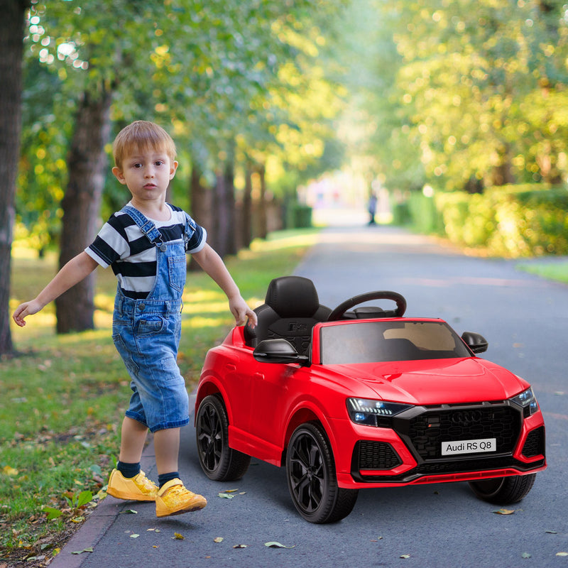 HOMCOM Kids Electric Ride On Car Audi RS Q8 6v - Red