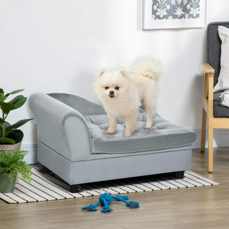 PawHut Pet Sofa for Medium and Large Sized Dog with Extra Cushion