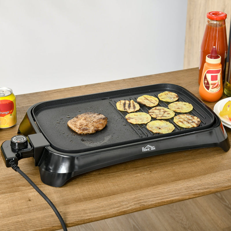 HOMCOM Electric Griddle - Black 53.5L x 31W x 8H cm