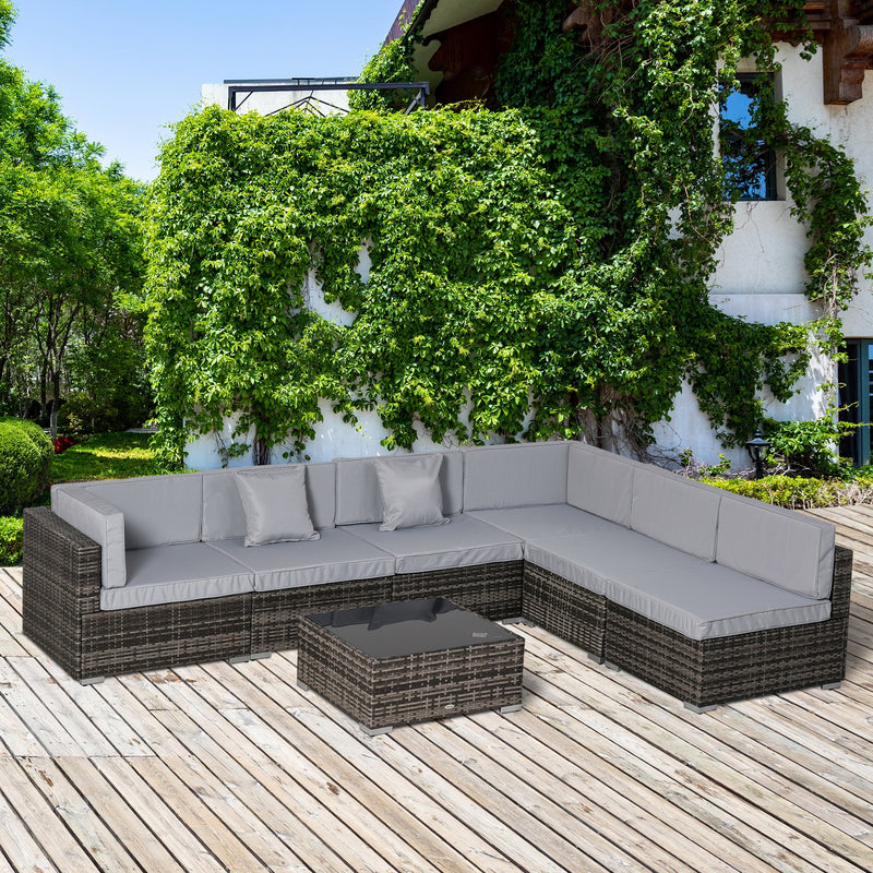 Outdoor furniture store sectional sofa