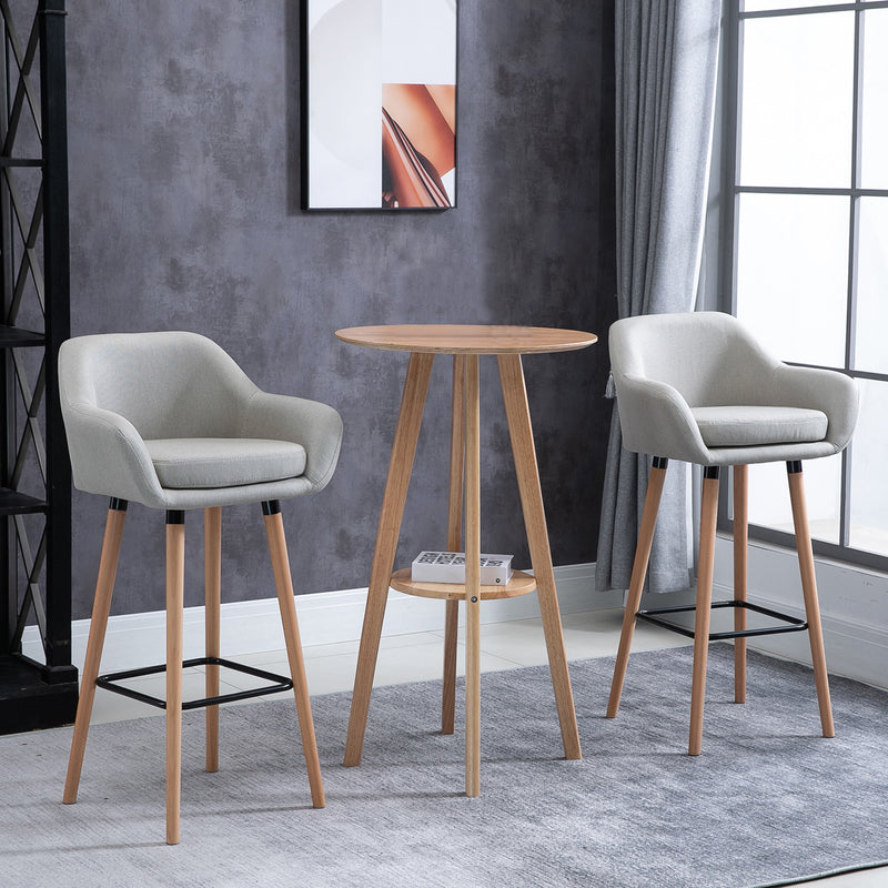 Grey and deals wood bar stools