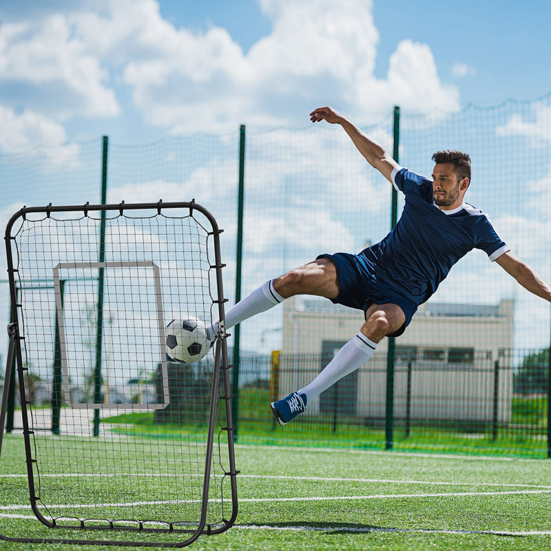 HOMCOM Football Goal Folding Backyard with All-Weather Net