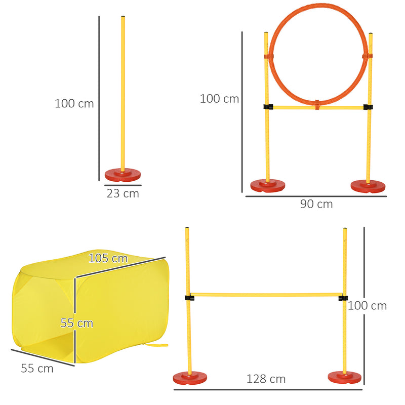 Pawhut dog obstacle shop agility training kit