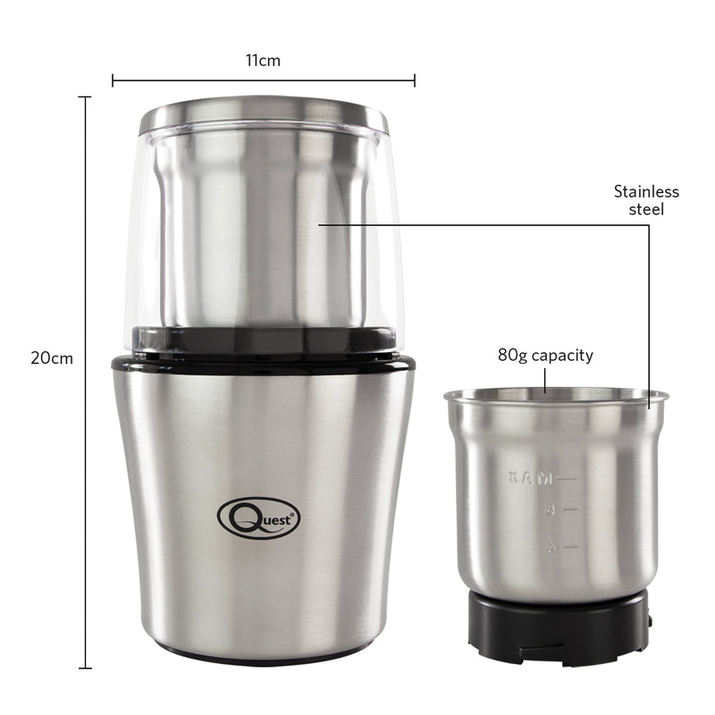 Quest Stainless Steel Wet And Dry Grinder