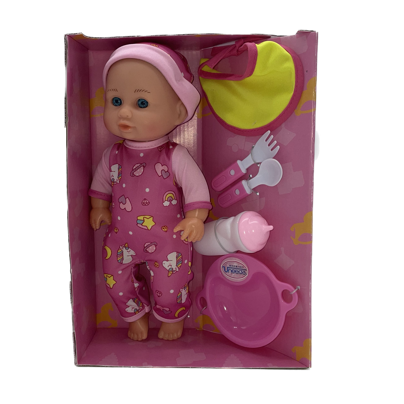 Uneeda Doll Baby Luv Doll Set Melissa 12" Pink