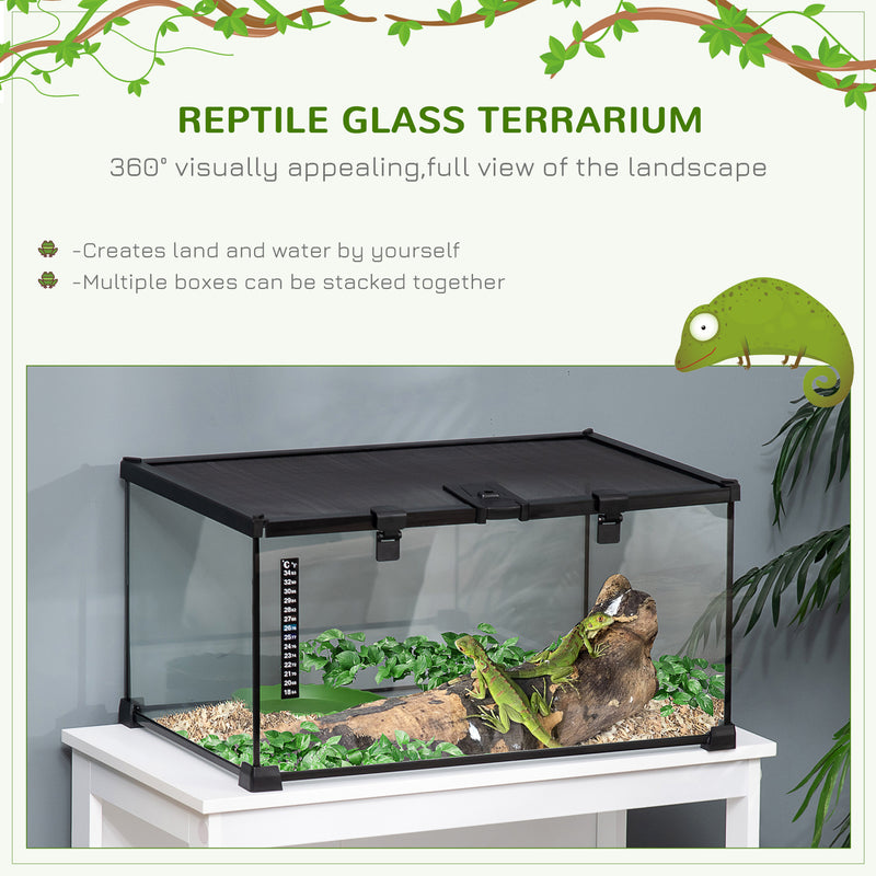 Reptile Tortoise Horned Frog Lizard Snake Thermometer Terrarium