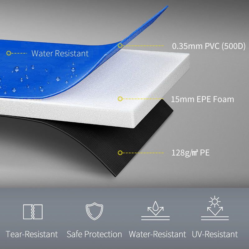 HOMCOM 10ft Replacement Trampoline Surround Pad Spring Cover Padding Multi