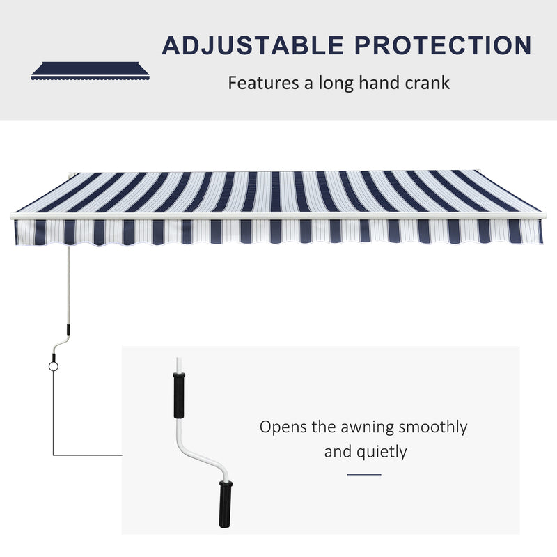 Outsunny Garden Sun Shade Canopy Patio Awning Retractable Shelter Outdoor 5 Size