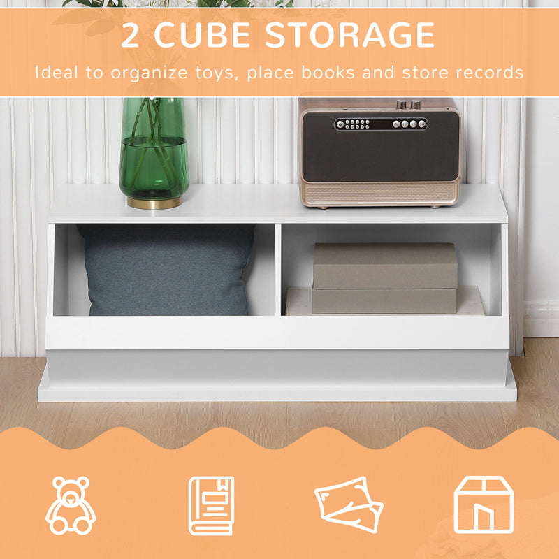 HOMCOM Storage Cabinet with 2 Compartments for Living Room Home Office Study