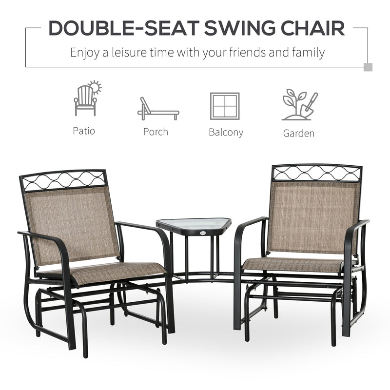 2 person best sale outdoor rocking chair