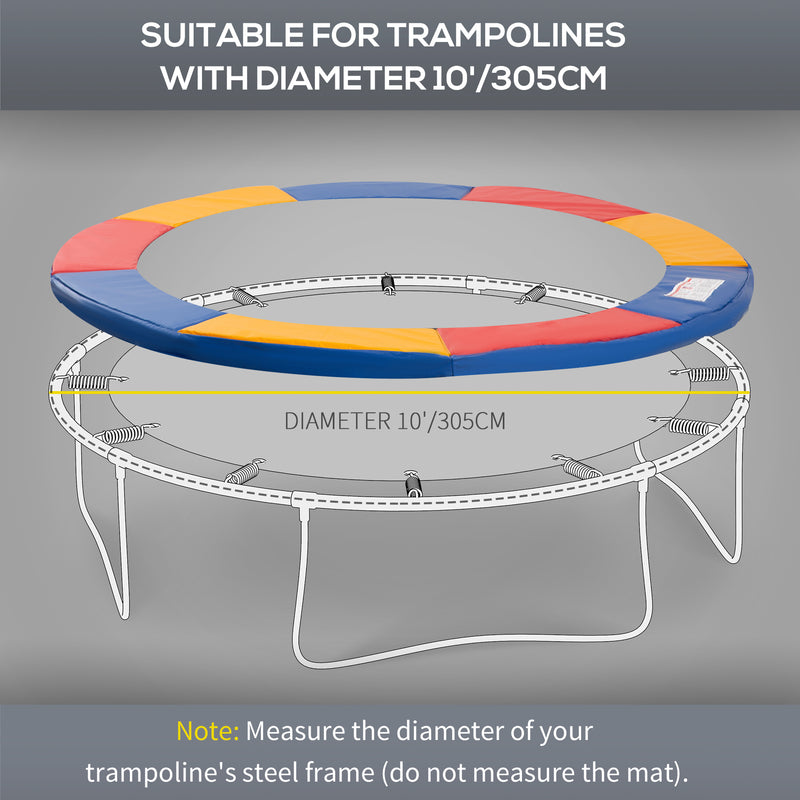 HOMCOM 10ft Replacement Trampoline Surround Pad Spring Cover Padding Multi