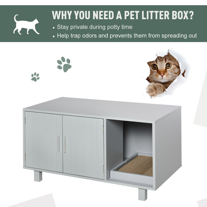 End table clearance litter box enclosure