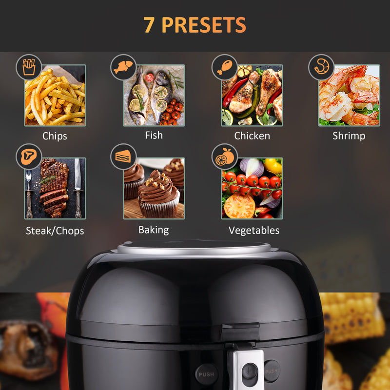 HOMCOM 7L Digital Air Fryer w/ Dehydrate 7 Presets, Rapid Air Circulation 1500W