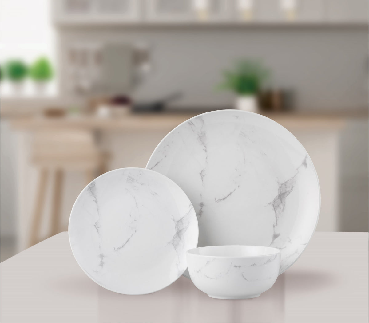 Marble dish set best sale