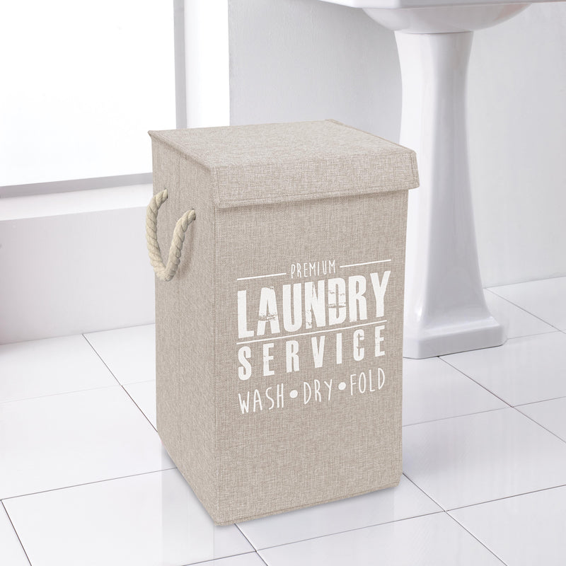 Country Club Laundry Hamper Large 31x31x52cm - Natural