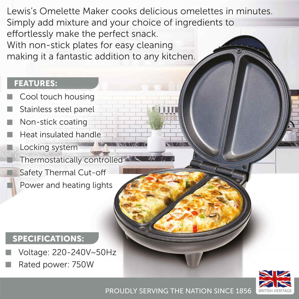 Quest 750W Omelette Maker - Non Stick