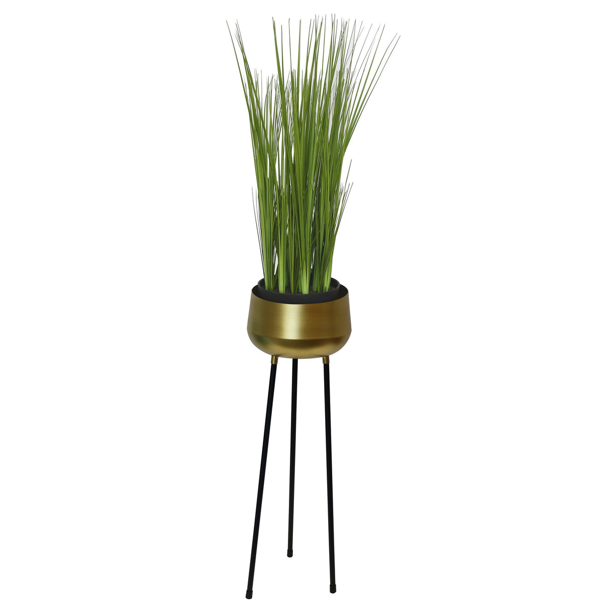 Juneau Gold Metal Pot with Stand | Gold sold Planter Vase l Metal Pot (10